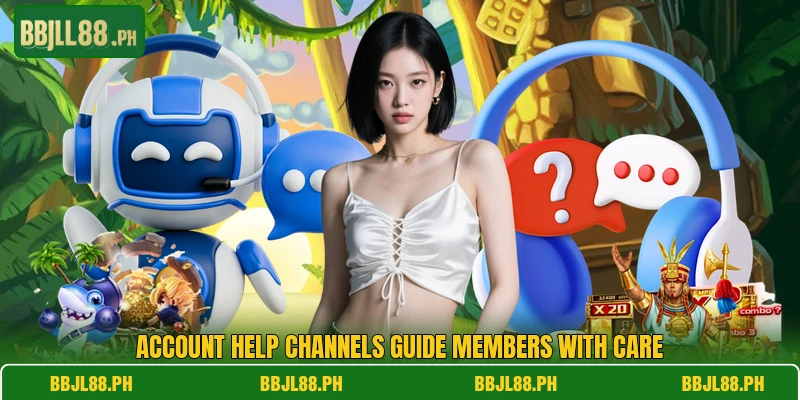 Account help channels guide members with care Account help channels guide members with care