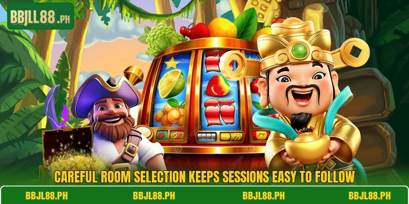 Careful room selection keeps sessions easy to follow