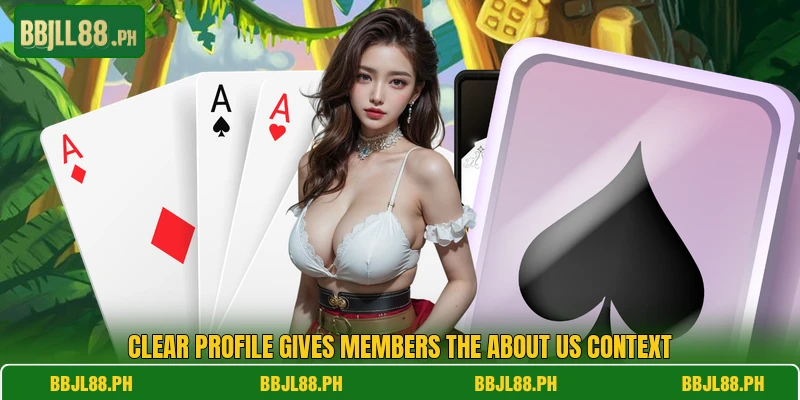 Clear profile gives members the about us context