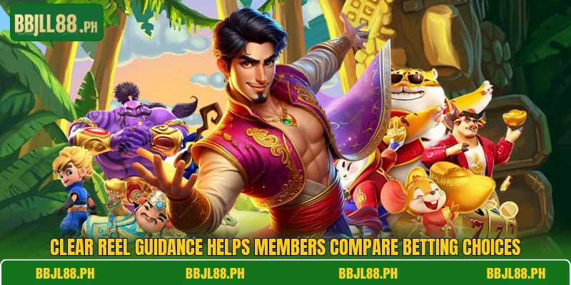 Clear reel guidance helps members compare betting choices
