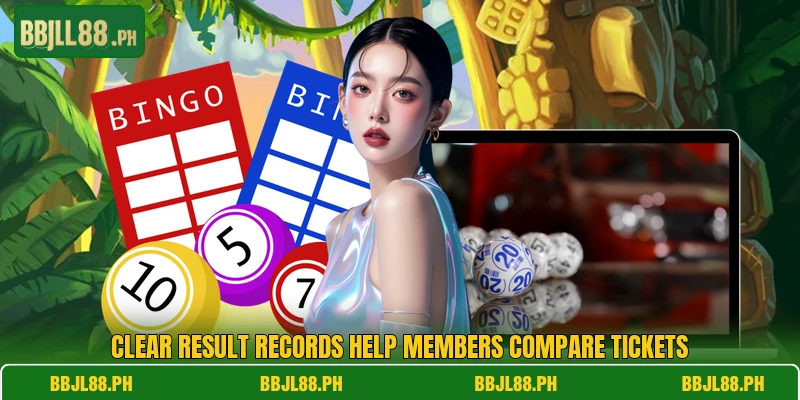 Clear result records help members compare tickets