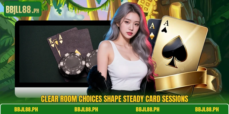 Clear room choices shape steady card sessions