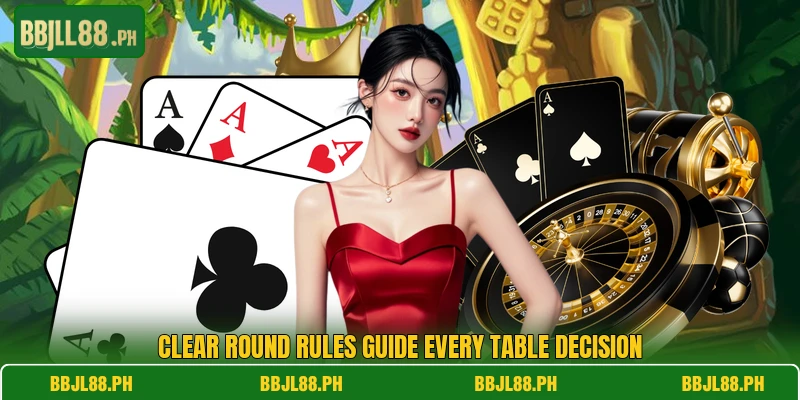 Clear round rules guide every table decision