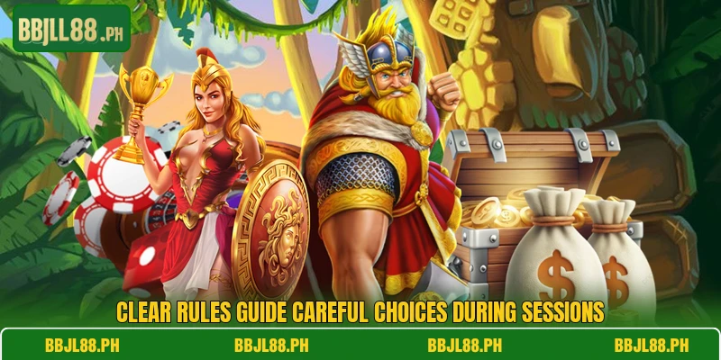 Clear rules guide careful choices during sessions