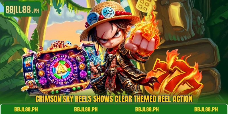 Crimson Sky Reels shows clear themed reel action