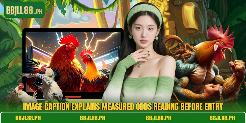 Image caption explains measured odds reading before entry