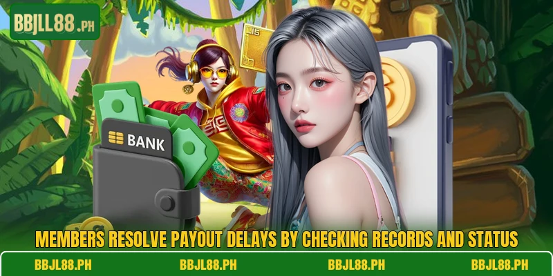 Members resolve payout delays by checking records and status Members resolve payout delays by checking records and status