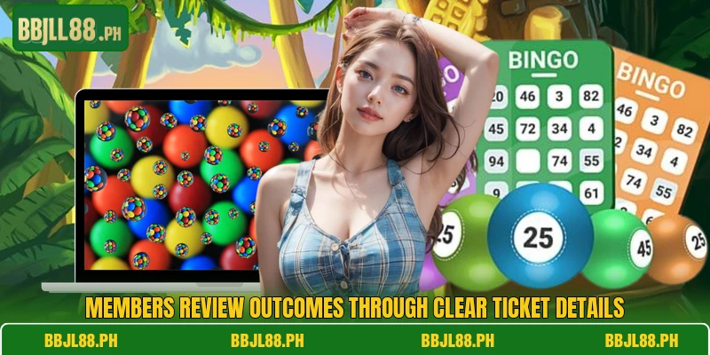 Members review outcomes through clear ticket details