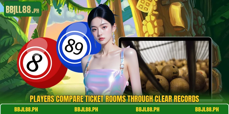 Players compare ticket rooms through clear records