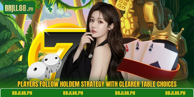 Players follow holdem strategy with clearer table choices