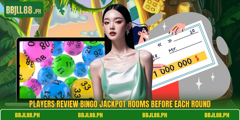 Players review Bingo Jackpot rooms before each round