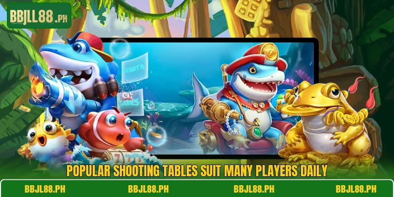Popular shooting tables suit many players daily