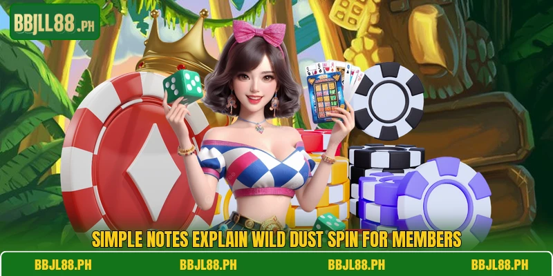 Simple notes explain Wild Dust Spin for members