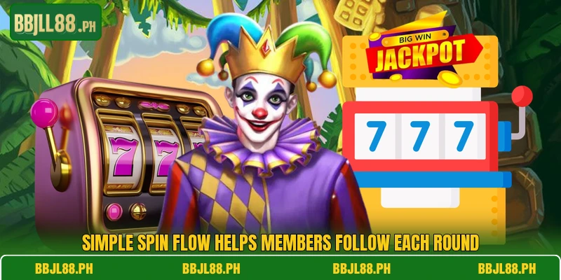 Simple spin flow helps members follow each round