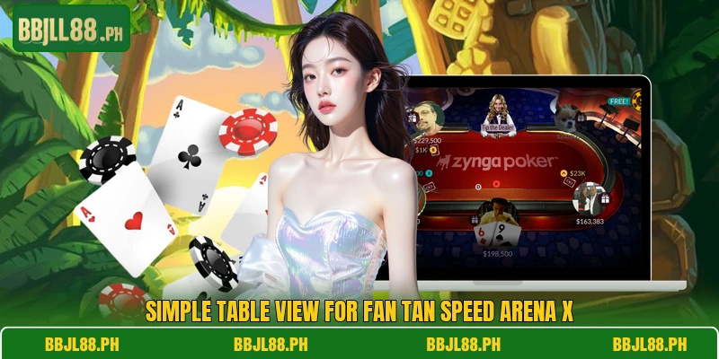 Simple table view for Fan Tan Speed Arena X