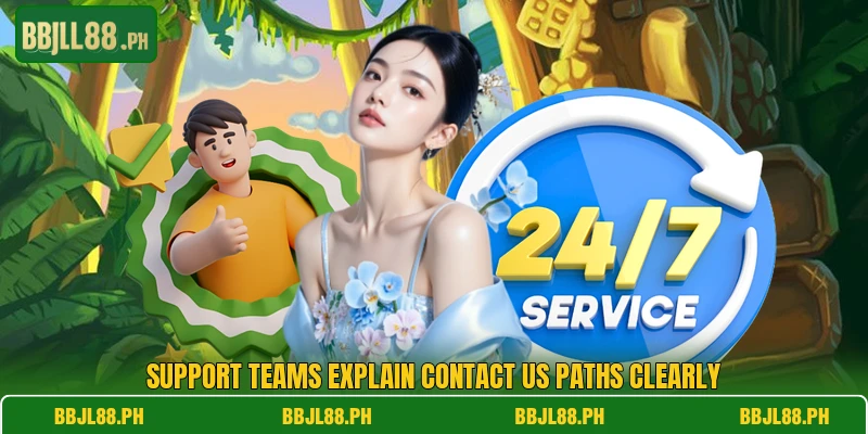 Support teams explain contact us paths clearly Support teams explain contact us paths clearly