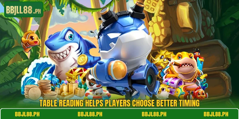 Table reading helps players choose better timing